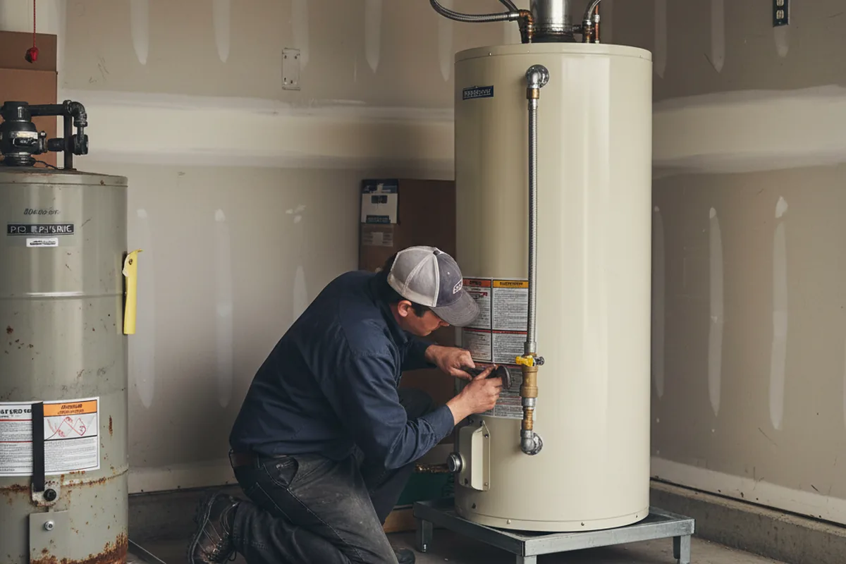 Water heater and shutoff valve replacement in Sierra Madre